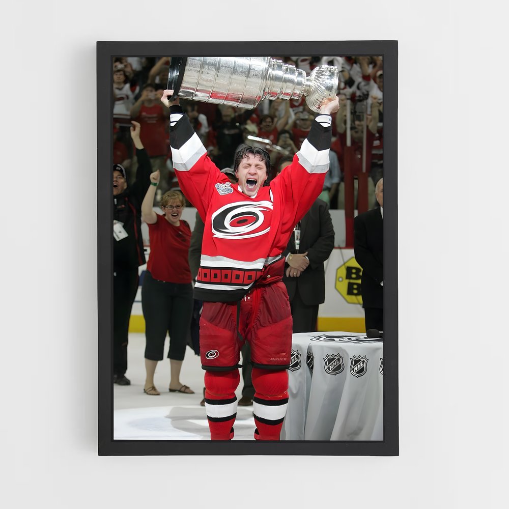 Poster Victorieux sur Glace – affiche Hockey sur glace (vue 2)